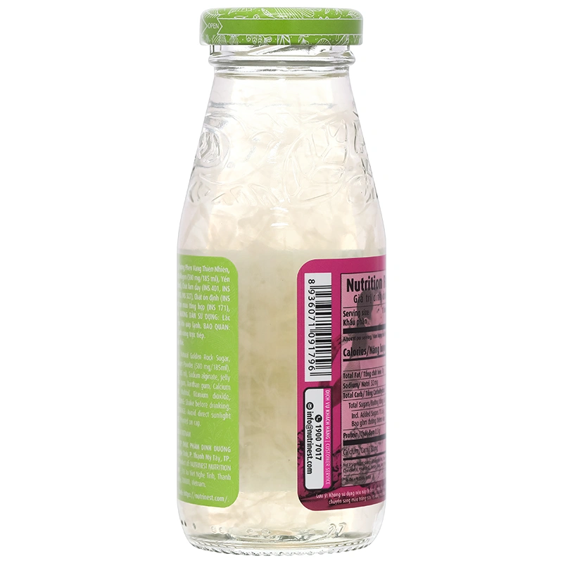 Nước yến Collagen Green Bird Nutrinest lốc 6 chai x 185ml - 7